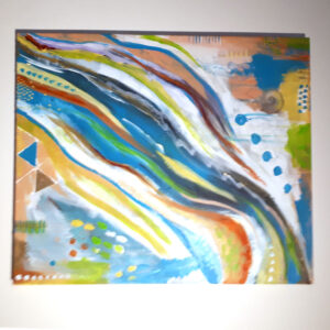 Kleurrijk schilderij stroming