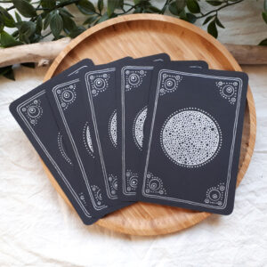 Maankaarten zwart/zilver